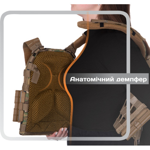 Плитоноска M3 Pro Lite (жіноча версія) (Мультикам неоригінальний) з системою швидкого скидання - Зображення 2