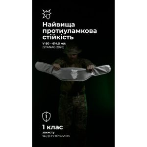 Балістичний пакет для РПС "Черсел" Слім L (1 клас | 655 г | НВМПЕ ✡ Ізраїль) ТМ Балістика