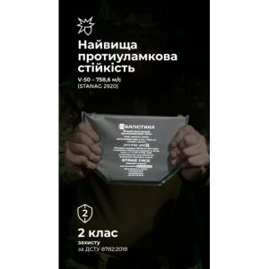 Балістичний пакет до напашника WAS (2 клас | 20×13 см | 200 г | НВМПЕ ✡ Ізраїль) ТМ Балістика