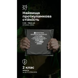 Балістичний пакет (2 клас | 20×20 см | 330 г | НВМПЕ ✡ Ізраїль) ТМ Балістика